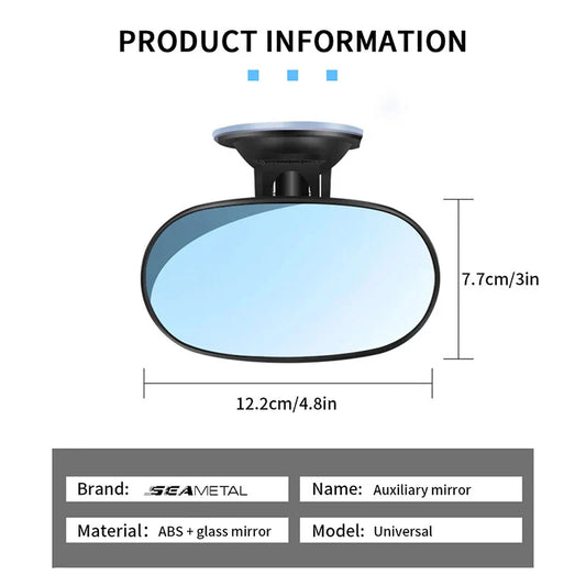 SEAMETAL 360° Rotatable Car Interior Baby Mirror – Dashboard, Windshield & Sun Visor Mount