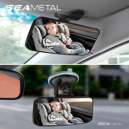 SEAMETAL 360° Rotatable Car Interior Baby Mirror – Dashboard, Windshield & Sun Visor Mount