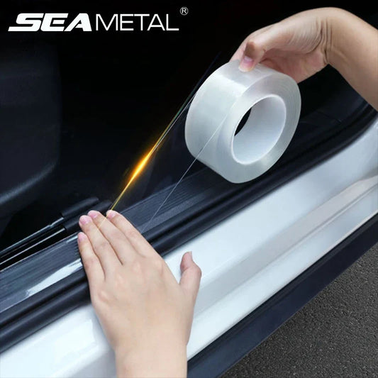 Car Stickers Door Edge Protector – Universal Car Door Sill Sticker Anti-Scratch Transparent Film Protection Style Auto Accessories